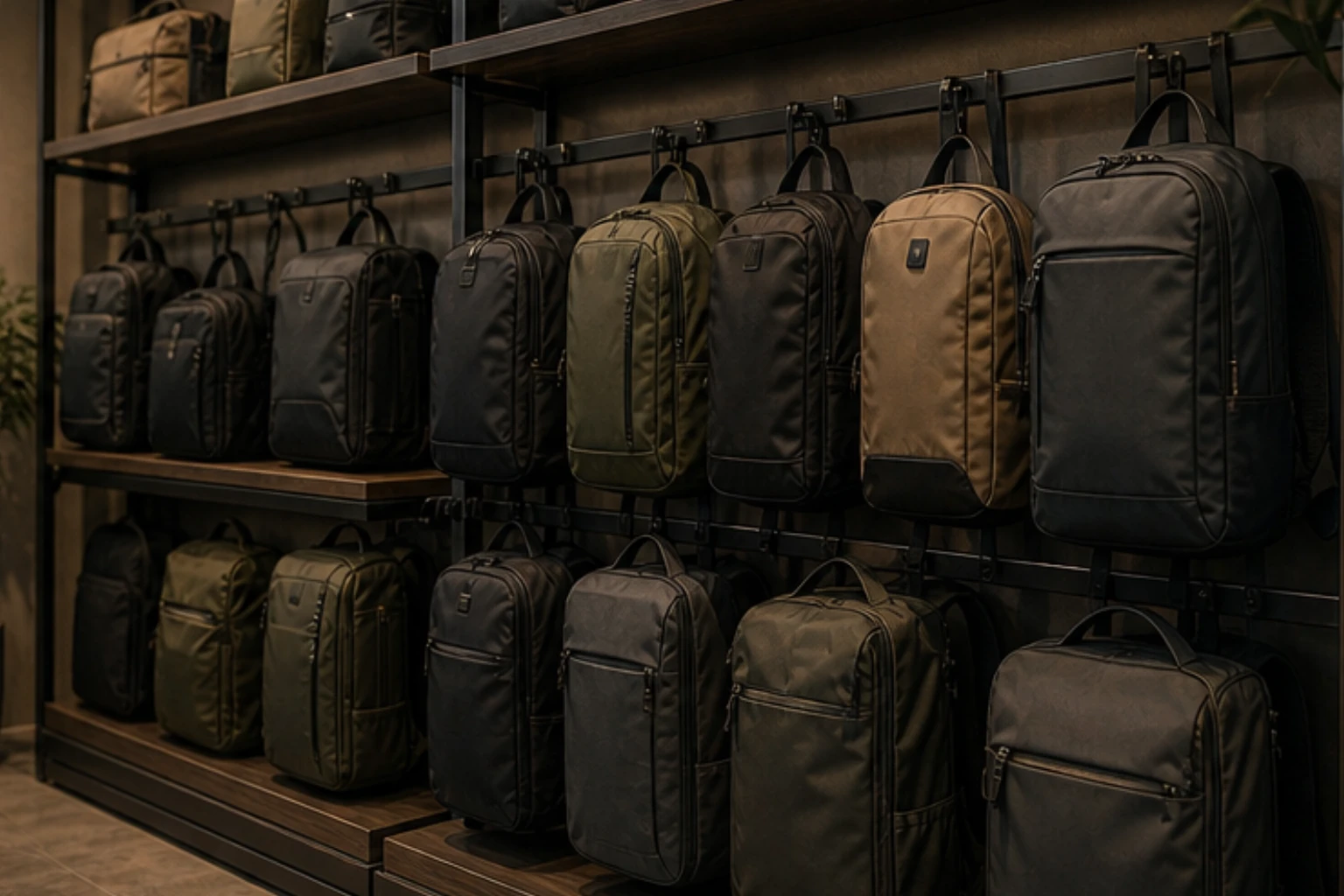 backpack rack with commuter packs travel backpacks and quiet utility styling